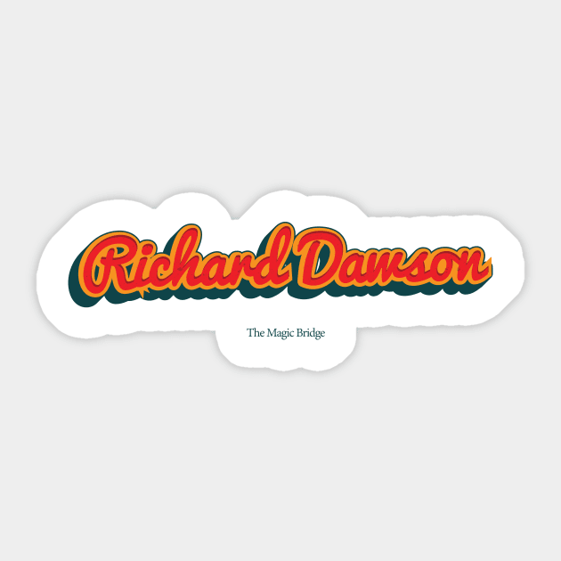 Richard Dawson Sticker by PowelCastStudio